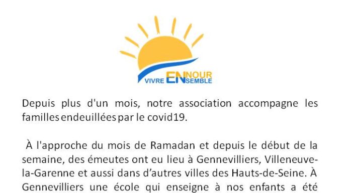 Communiqué suite aux événements à Gennevilliers