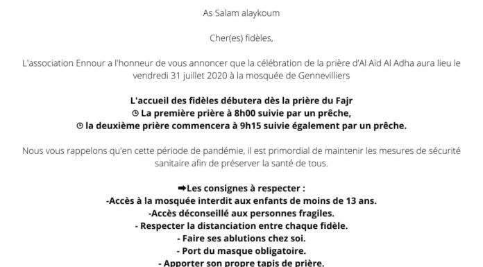 Informations importantes salât al aid