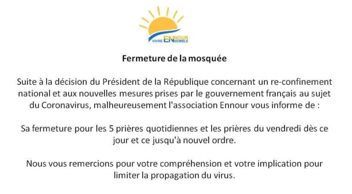 Fermeture de la mosquée
