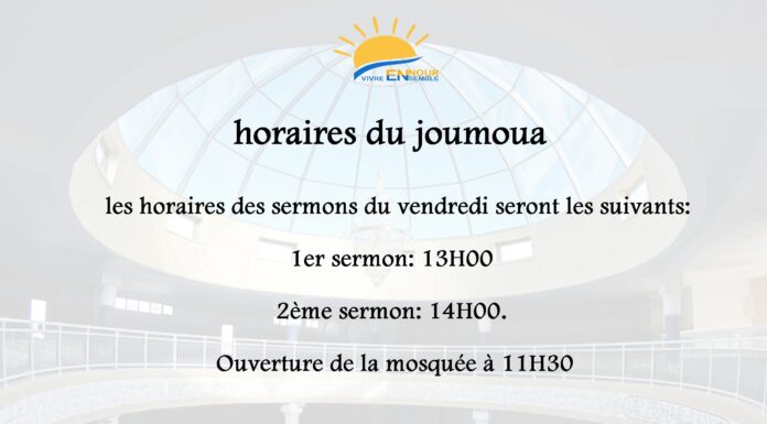 Vendredi changements d’horaires